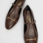 Ojen - Brown Low Heel Shoe (Women)