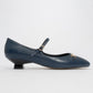 Ojen - Navy Low Heel Shoe (Women)