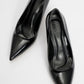 Calse - Black Patent Heeled Shoe (Women)