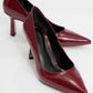 Calse - Burgundy Patent Heeled Shoe (Women)