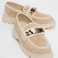 Prai - Beige Buckle Loafer (Women)