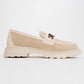 Prai - Beige Buckle Loafer (Women)