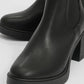 Loves - Black Block Heel Ankle Boot (Women)