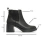 Loves - Black Block Heel Ankle Boot (Women)