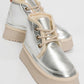 Ovela - Silver Chunky Sole Lace-Up Sport Boot (Women)