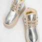 Ovela - Silver Chunky Sole Lace-Up Sport Boot (Women)