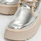 Ovela - Silver Chunky Sole Lace-Up Sport Boot (Women)