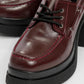 Dudley - Burgundy Lace-Up Platform Heel Shoe (Women)