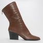 Laval - Cognac Back-Zip Chunky Heel Boot (Women)