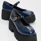 Linley Navy Platform Loafer (Women)
