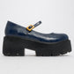 Linley Navy Platform Loafer (Women)