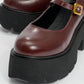 Linley Burgundy Platform Loafer (Women)