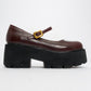 Linley Burgundy Platform Loafer (Women)