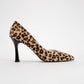 653 Heeled Shoe Black & Yellow