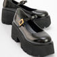 Linley Black Platform Loafer (Women)