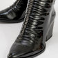Laval - Black Patent Block Heel Boot (Women)