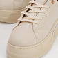 Poem - Beige Embellished Chunky Platform Sneaker (Women)