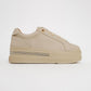 Poem - Beige Embellished Chunky Platform Sneaker (Women)