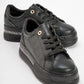 Poem - Black Embellished Chunky Platform Sneaker (Women)