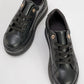 Poem - Black Embellished Chunky Platform Sneaker (Women)