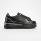 Poem - Black Embellished Chunky Platform Sneaker (Women)
