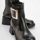 Moriah - Black Block Heel Boot (Women)