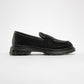 Babel Black Stone Embellished Suede Loafer (Women)