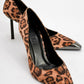 Brelo - Black Yellow Patterned High-Heel Shoe (Women)