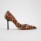 Brelo - Black Yellow Patterned High-Heel Shoe (Women)