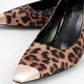 Moanda - Black/Yellow Patterned Stiletto Pump (Women)