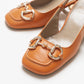 Karol - Orange Heeled Shoe (Women)