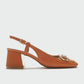 Karol - Orange Heeled Shoe (Women)