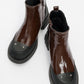 Albia - Cognac Zippered Elastic Boot (Women)