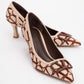 Togo - Beige-Cognac Heeled Shoe (Women)