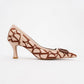 Togo - Beige-Cognac Heeled Shoe (Women)