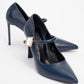 Pattaya - Navy Stone-Embellished Stiletto Pump (Women)