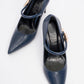 Pattaya - Navy Stone-Embellished Stiletto Pump (Women)