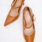 Pattaya - Cognac Stone-Embellished Stiletto Pump (Women)