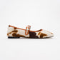 Cruze - Cognac Patterned Ballet Flat (Women)