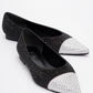 Monteria - Black Silver Ballet Flat (Women)