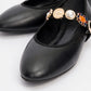 Lauras - Black Embellished Ballet Flat (Women)