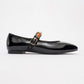 Lauras - Black Patent Embellished Ballet Flat (Women)