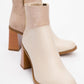 Ropa - Beige Block Heel Ankle Boot (Women)