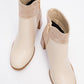 Ropa - Beige Block Heel Ankle Boot (Women)