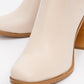 Ropa - Beige Block Heel Ankle Boot (Women)