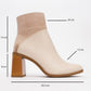 Ropa - Beige Block Heel Ankle Boot (Women)