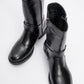 Fies Black Buckled Boot (Women)