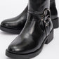 Fies Black Buckled Boot (Women)