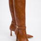Melinka - Cognac Pointed Toe High Heel Boot (Women)