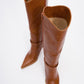 Melinka - Cognac Pointed Toe High Heel Boot (Women)